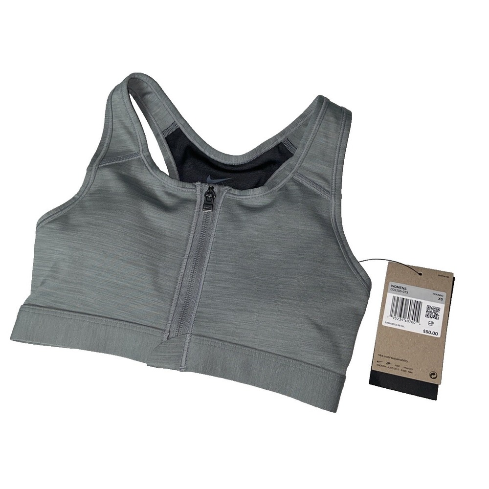 Nike Sports Bra XS Grey‎ Women's DD1205-073